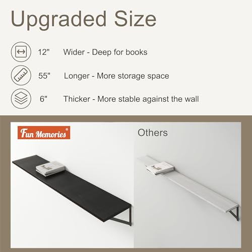 Deep Floating Shelves
