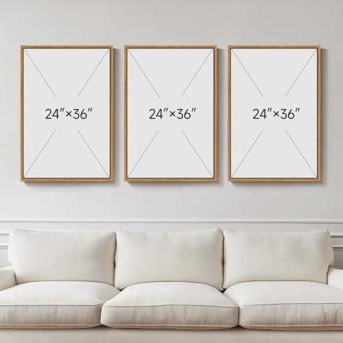 Large 3D Textured Framed Boho Neutral Abstract Wall Art (3 Count)