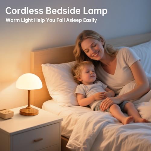 Mushroom Lamp Cordless Lamp Table Lamp