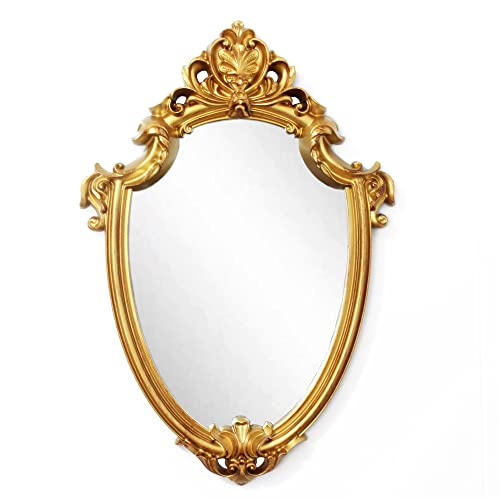 16.5 x 11 inch Antique Mirror Shield Shape