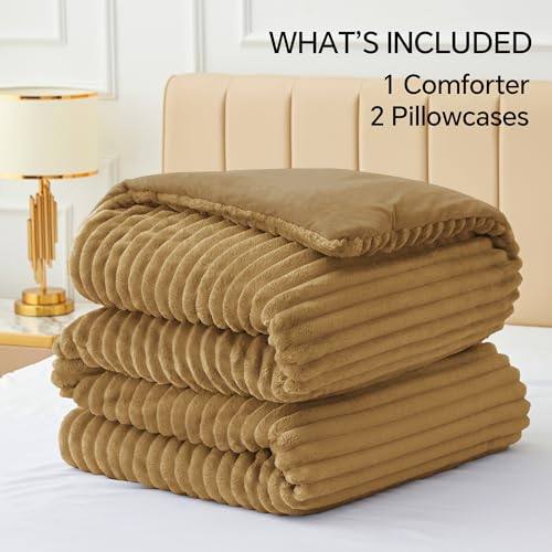 Fleece Queen Comforter Set