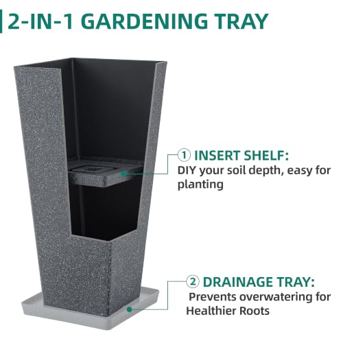 Autodaya 28" Oversized Black Terrazzo (2 Count)