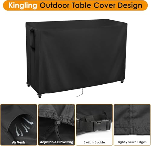 Patio Table Covers Waterproof 48"L x 36"W x 48"H