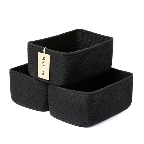 Small Storage Baskets for Organizing (3 Count)