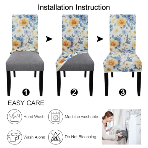 Pattern Chair Covers for Dining Room Set of 2 (2 Count)