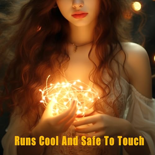 6 Pack 7Ft Starry Fairy String Lights No Remote Waterproof 20LED Warm White (6 Count)