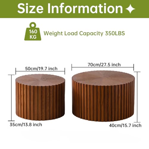 Round Nesting Coffee Table