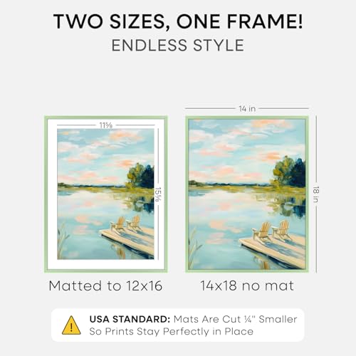 14x18 Green Picture Frame
