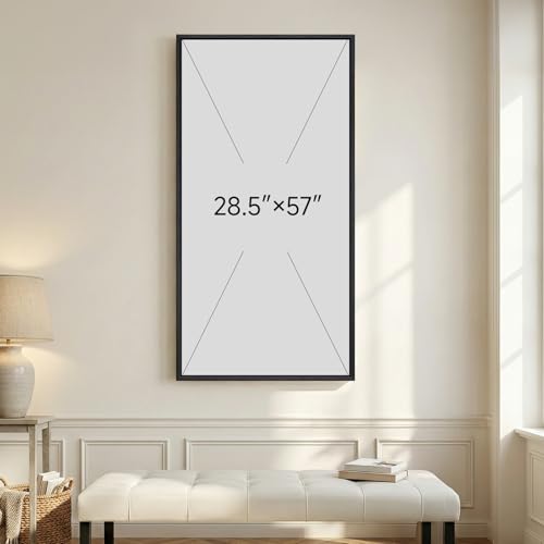 Large Framed Black Beige Neutral Abstract Wall Art