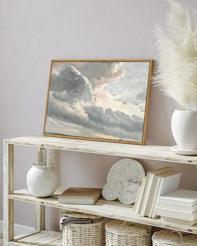 Framed Canvas Wall Art Vintage Decor