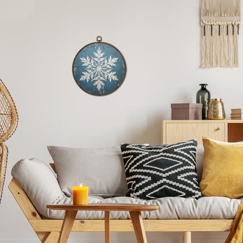 Winter Snowflake Christmas Wall Art Framed