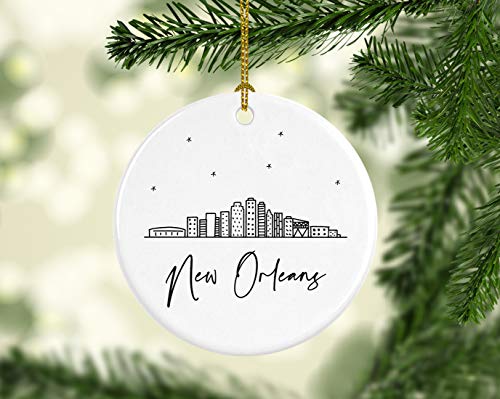 Round Ceramic Porcelain Christmas Tree Ornament Keepsake Gift