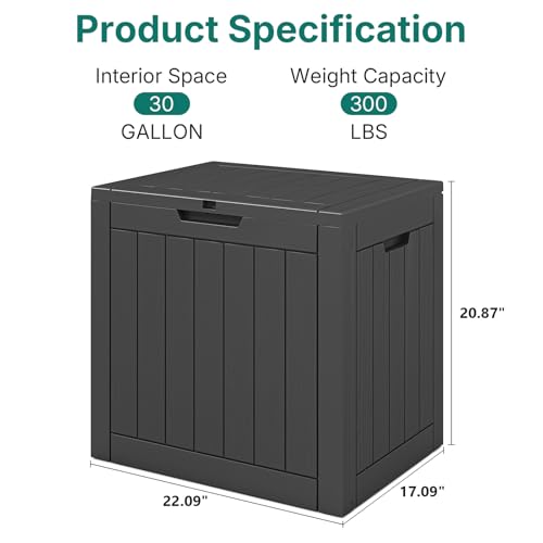 30 Gallon Deck Box Outdoor Waterproof