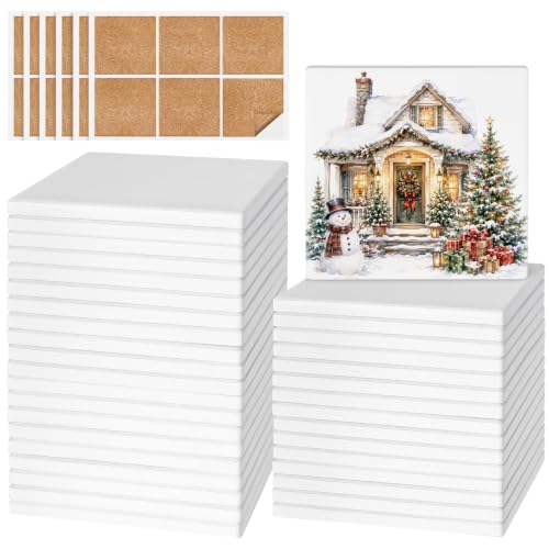 36 PCS Ceramic Tiles for Crafts (36 Count)