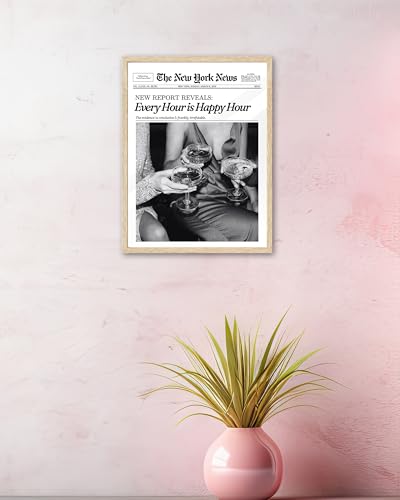 Small 8x10in Every Hour Is Happy Hour Framed Wall Art