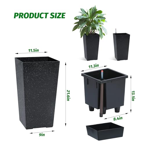 22.5" Tall Planters Set of 2 (2 Count)