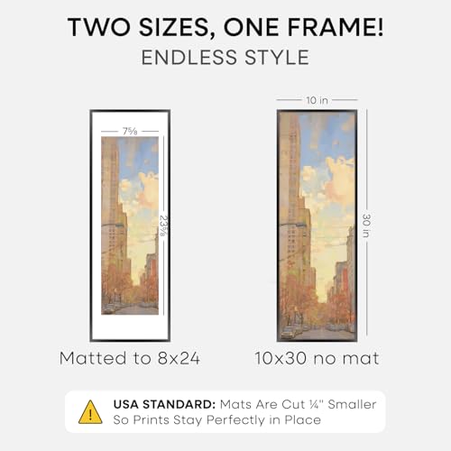 10x30 Black Picture Frame (3 Count)