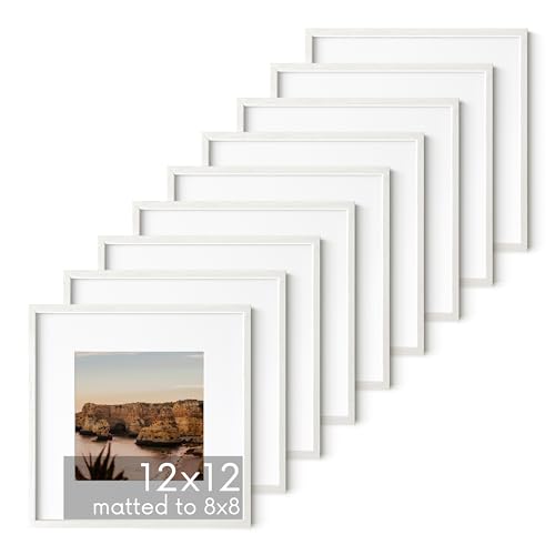 White Square Frames Set of 9