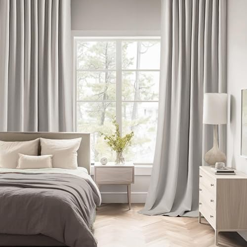 Cobblestone Back Tab Blackout Curtains 52x72 Inches Long 2 Panel Set (2 Count)