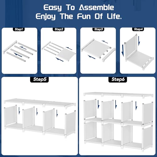 Metal Book Shelf (18 Count)