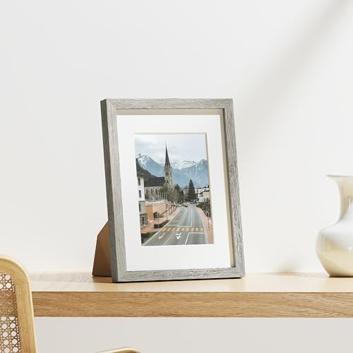 8.5x11 Picture Frames Set of 9 for Wall Mount & Tabletop (9 Count)