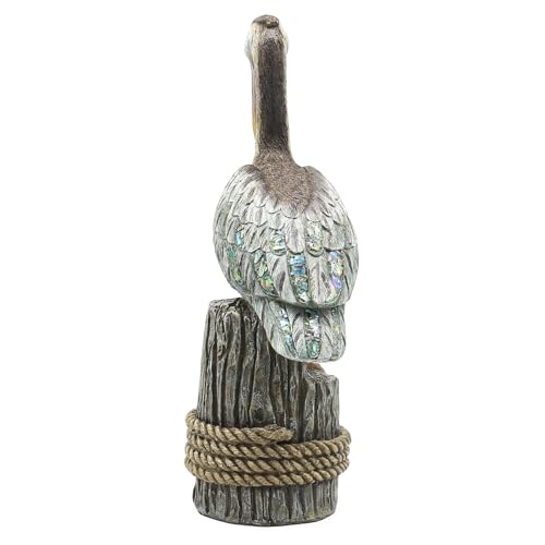 Standing Pelican Statue and Sculpture Coastal Decor