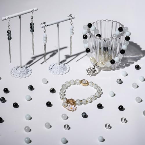 About 1200PCS 6mm Glass Beads Bracelet Making Kit (1200 Count)