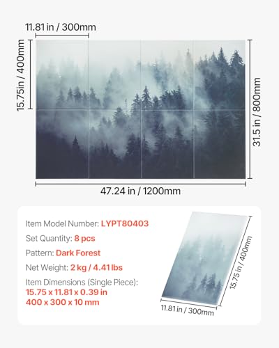 8 Pack Art Acoustic Panels (547.52 Sq Ft)