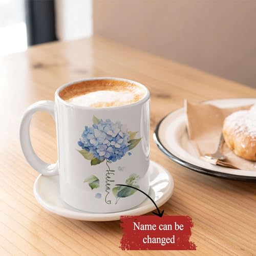 Custom Hydrangea Blossom Design Mug