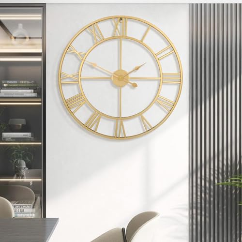 Large Wall Clock Silent Non