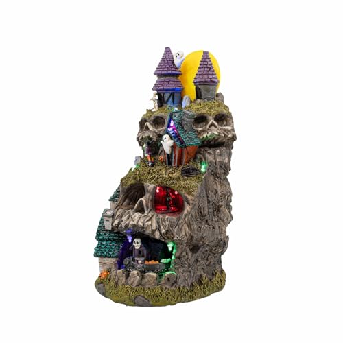 Skullstone Hollow Skull Theme Spooky Halloween Village Multi