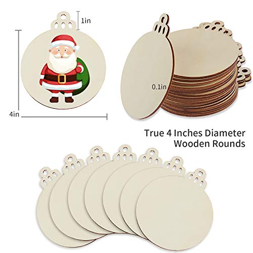 Wooden Christmas Ornaments (100 Count)