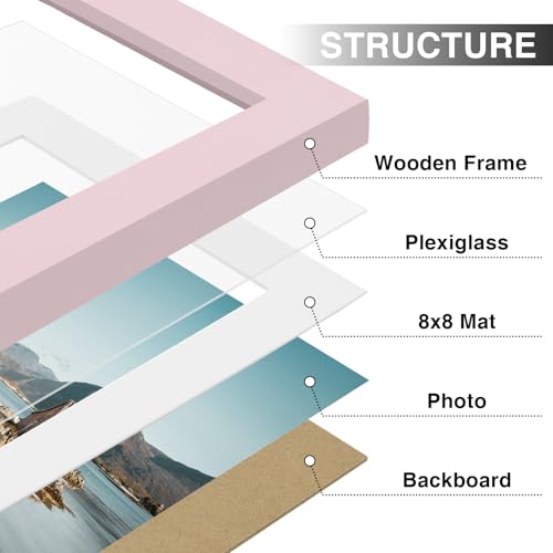 12x12 Picture Frames Set of 9 for Wall Mounting (9 Count)