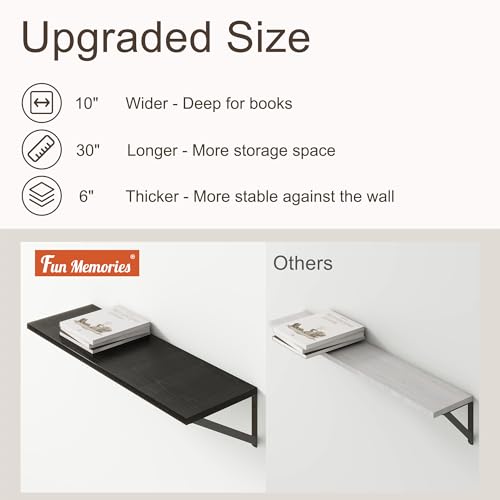 10 Inch Deep Floating Shelves