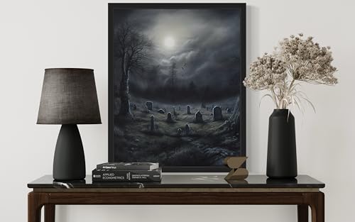 Gothic Graveyard Poster Art Print