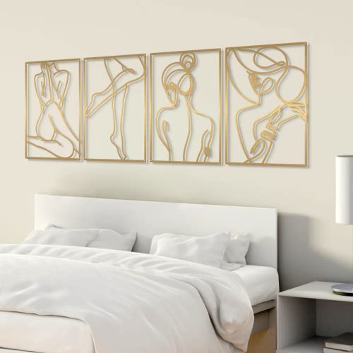 4 Pack Minimalist Wall Art (4 Count)