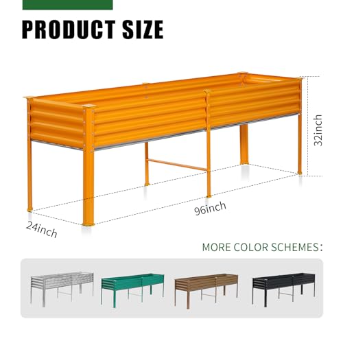 Galvanized Raised Garden Bed with Legs
