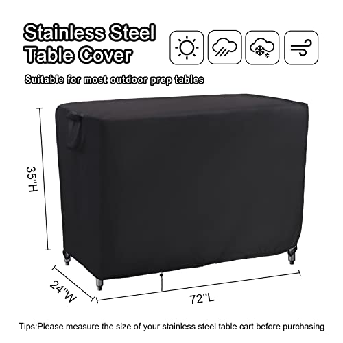 Outdoor Prep Table Covers Waterproof 72''L x 24''W x 35''H