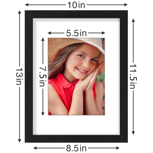 9x12 Picture Frames Set of 9 for Wall or Tabletop Display (9 Count)