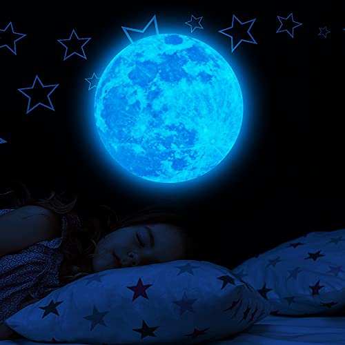 1049Pcs Glow in The Dark Stars and Moon for Ceiling
