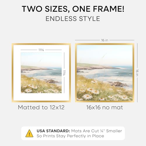 16x16 Gold Picture Frame