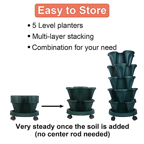 Stackable Polypropylene Planters