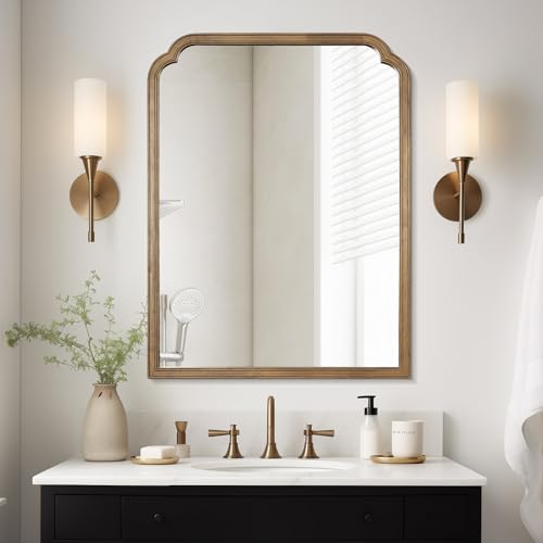 Wood Bathroom Mirrors for Wall Mounted