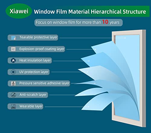One Way Window Privacy Film with Tools (12.78 Sq Ft)