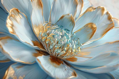 Artificial Sunflower Floral Wallpaper with Green and Gold Floral