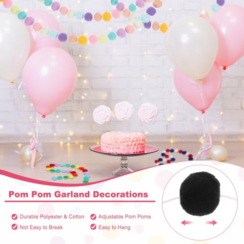 13Ft Pom Pom Garland Decorations