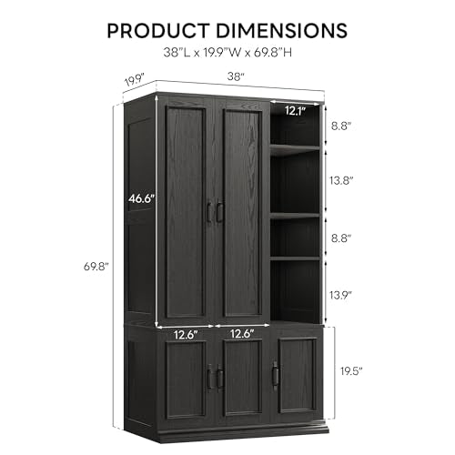 Armoire Wardrobe Closet 70" H