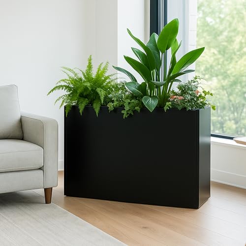 36" L x 24H x 12W Metal Rectangular Planter Box