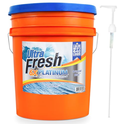 6X Platinum 5 Gallon Liquid Laundry Detergent (640 Fl Oz)
