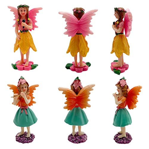 Fairy Figurines 10 Pcs Fairy Garden Accessories Miniature Animals Decor (10 Count)